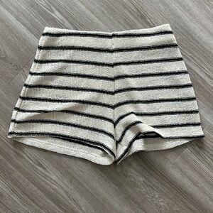 Zara Stripes Knit Shorts